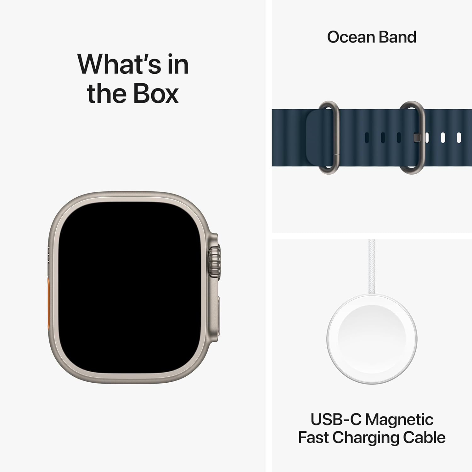 In The Box, Apple Watch Ultra 2 49mm , Blue Ocean Band , Unlocked