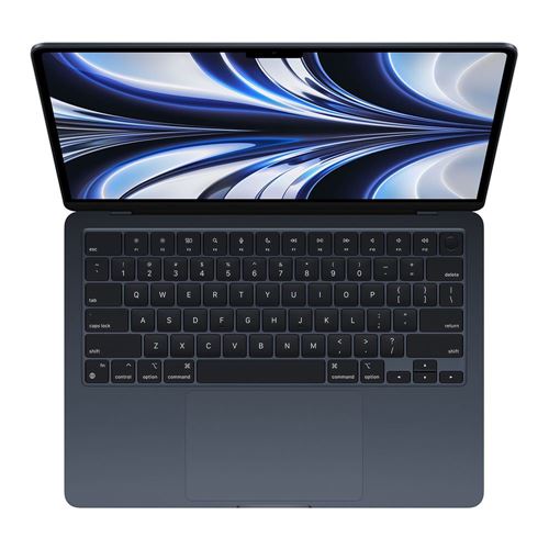 Top Angle, Apple MacBook Air M2, 13.6 inch, Midnight, 256 GB