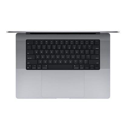 Top Keyboard Angle, Apple MacBook Pro M1 Pro Chip, 16.2 inch, 512 GB, Space Gray