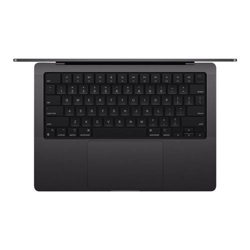 Top Keyboard Angle, Apple MacBook Pro M3 Pro Chip, 14.2 inch, 512GB, Space Black