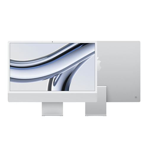 Front And Back , Apple iMac 24-inch (M3) All-in-One Desktop , Silver , 512GB SSD