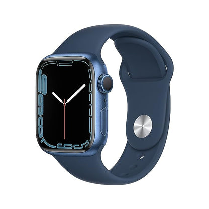 Apple Watch Series 7 GPS + Cellular (Aluminium Case with Sport Band), Abyss Blue, Unlocked