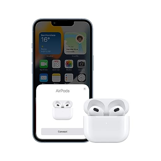 Connected, Apple AirPods (3rd Generation) True Wireless Earbuds