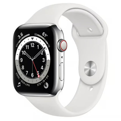 Apple Watch Series 6 (GPS + Cellular), Silver/White