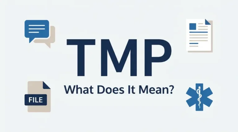 TMP meaning and what the abbreviation TMP stands for